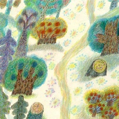 Деревья, расходящаяся дорога