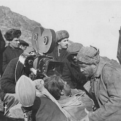 Рабочий момент съемок