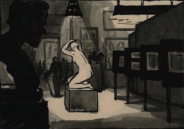 На выставке современной скульптуры