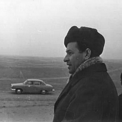 Режиссер Владимир Мотыль во время съемок фильма