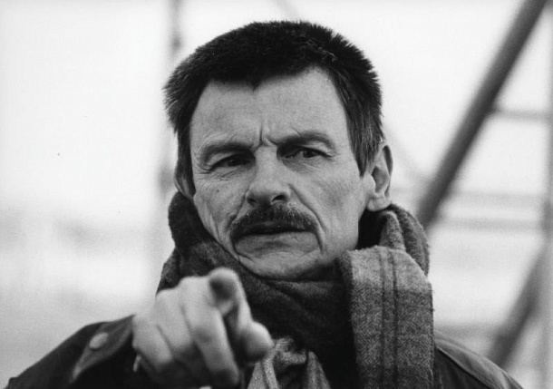 Режиссер Андрей Тарковский на съемочной площадке