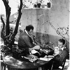 Сергей Эйзенштейн и Григорий Александров на вилле Колд Уотер Кэньон