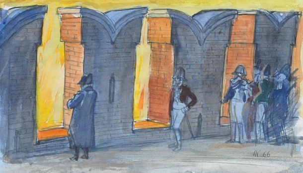 Наполеон на Кремлевской стене