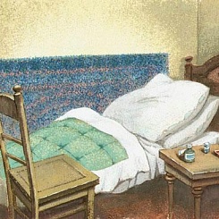 Столик с лекарствами у кровати