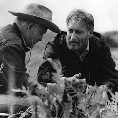 Режиссер С.И. Ростоцкий и актер В.В. Тихонов