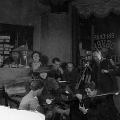 Рабочий момент съемок