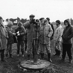 Рабочий момент съемок. А.Тарковский, Э.Юзефсон, С.Ньюквист