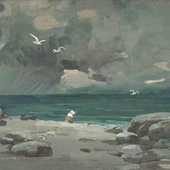 Герда на берегу