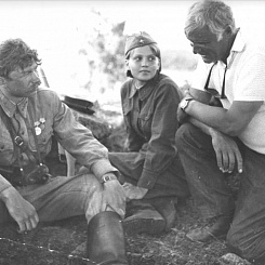 Рабочий момент съемок