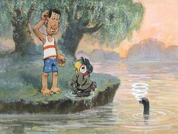 Тракторист Василий и мокрый Кеша