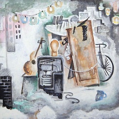 У подъезда нового дома