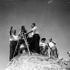 Рабочий момент съемок фильма