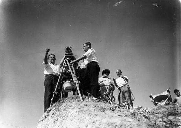 Рабочий момент съемок фильма