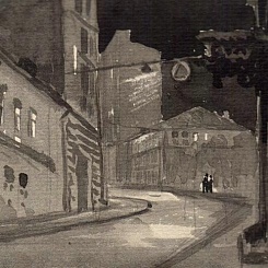 Ночная улочка. Прогулка